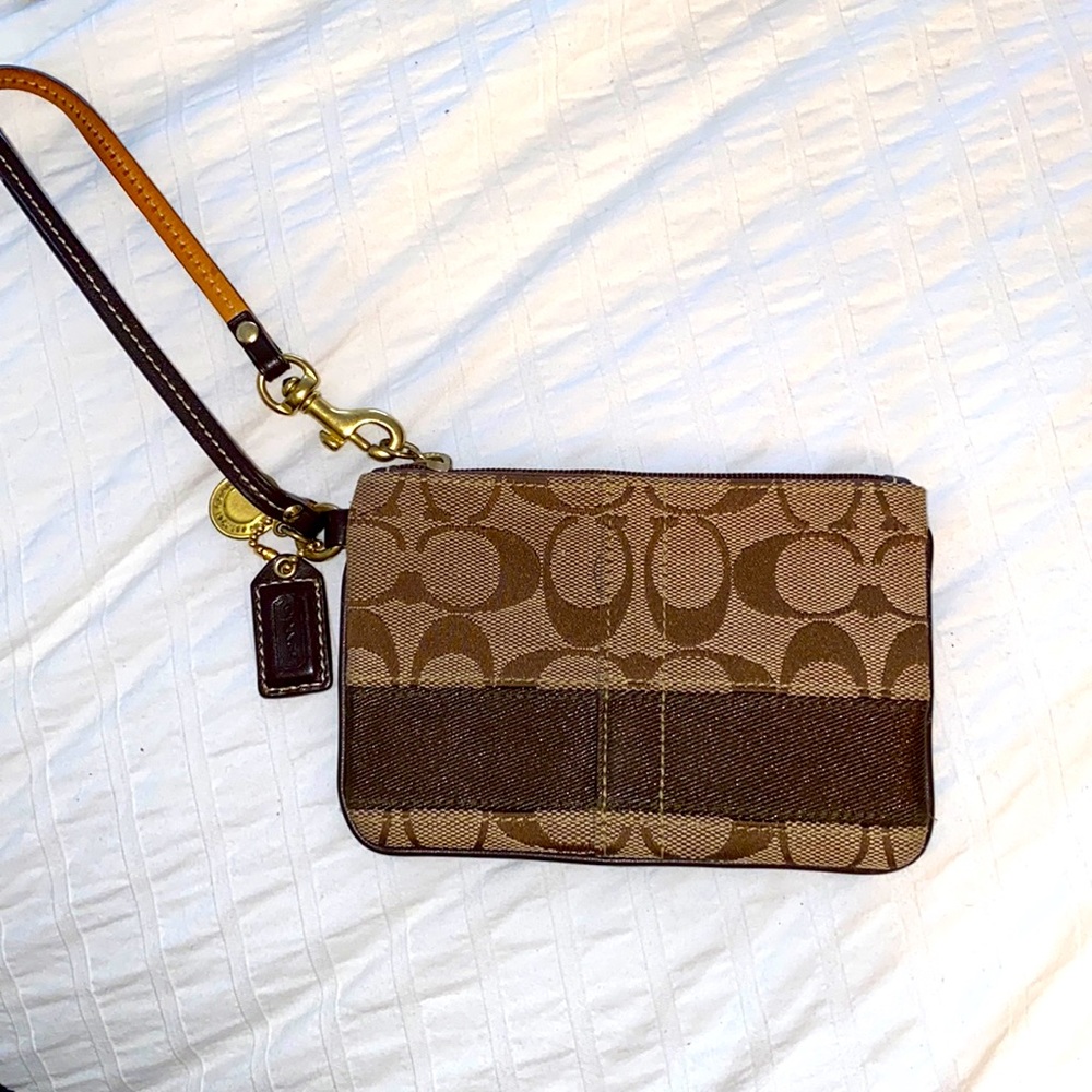 Brown Coach wristlet!